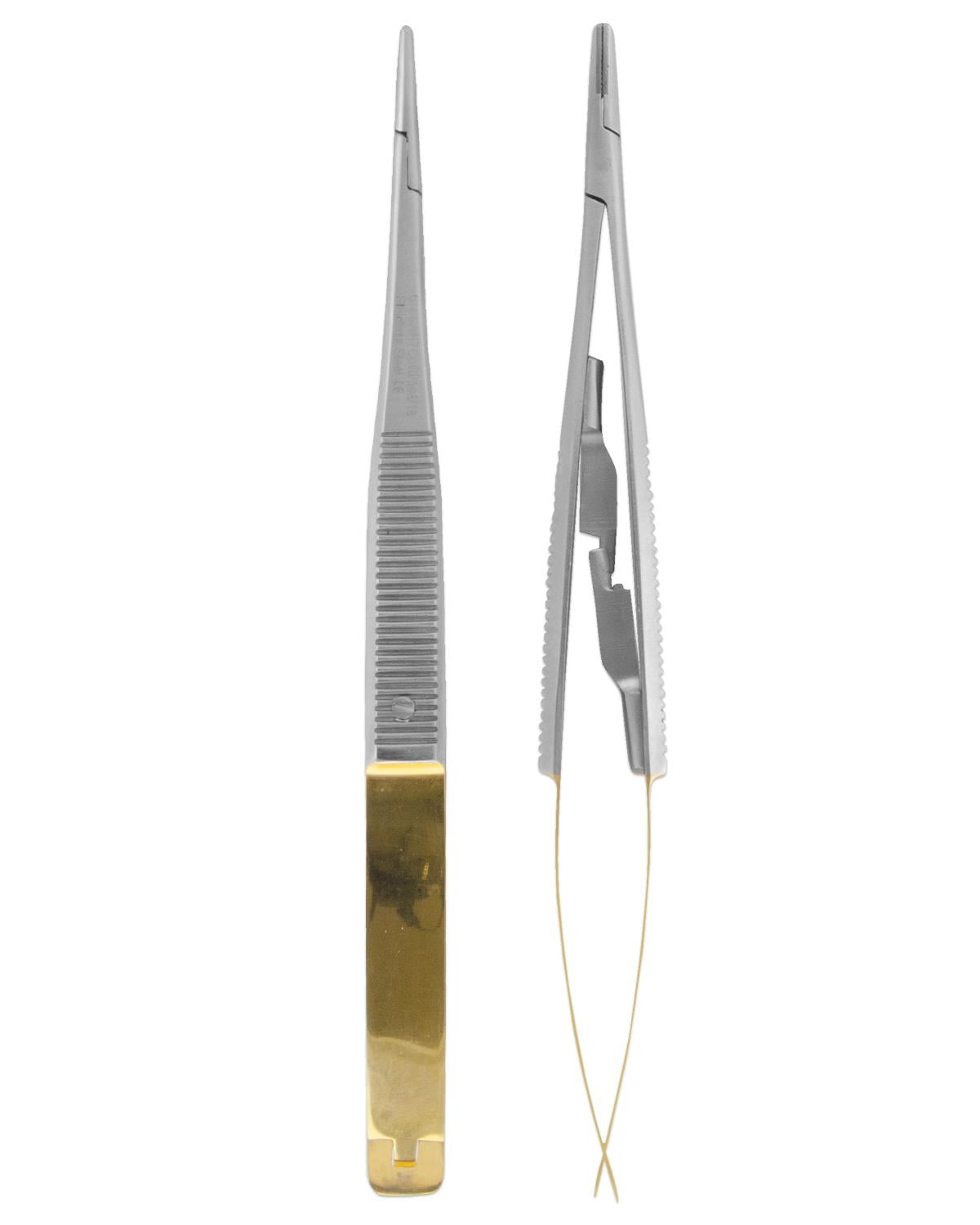 TC,Tungsten Carbide Düz Mikro Portegü Castroviejo 13,5cm