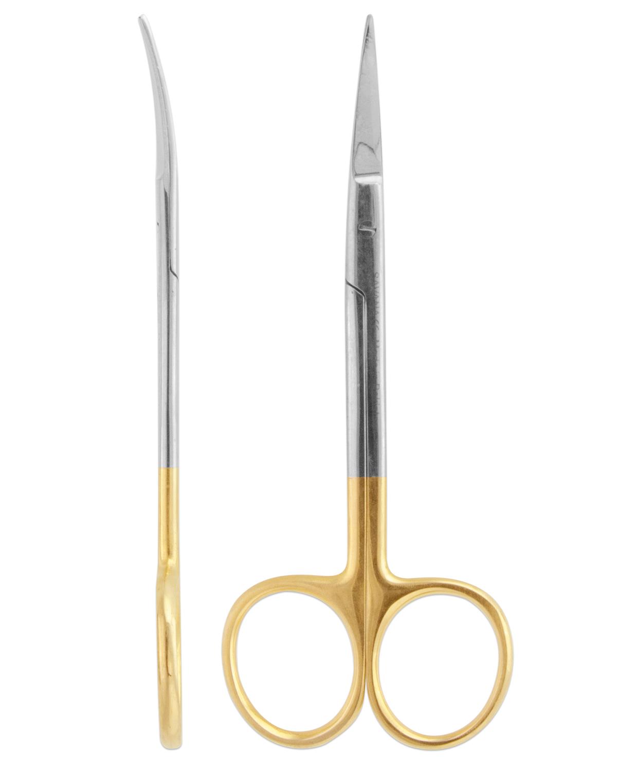TC,Tungsten Carbide Eğri Cerrahi Makas Iris 12cm
