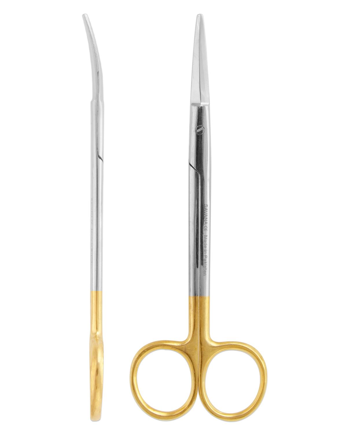 TC,Tungsten Carbide Eğri Cerrahi Makas Metzenbaum 15cm