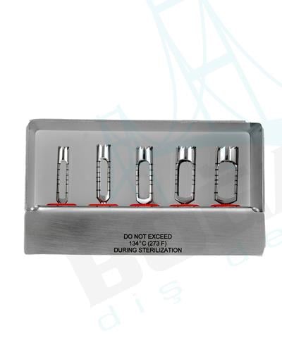 Trefan Frez 4/5/6/7/8mm Uzun 3,5cm 5 Ad./Kaset