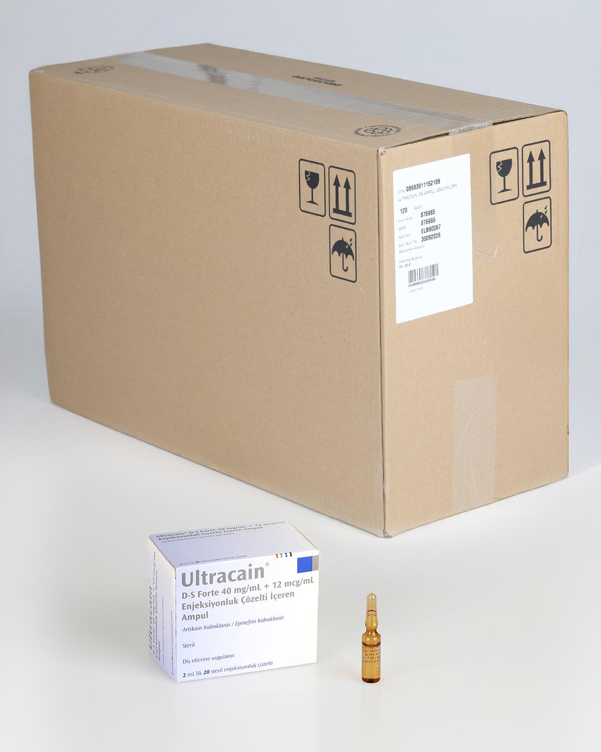 Ultracain  Aspirasyonlu Şırınga Seti - FORT120