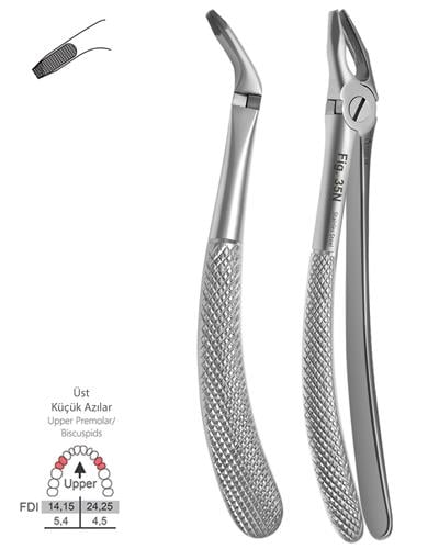 Üst Premolar Davyesi Fig. 35N 3mm 16,5cm