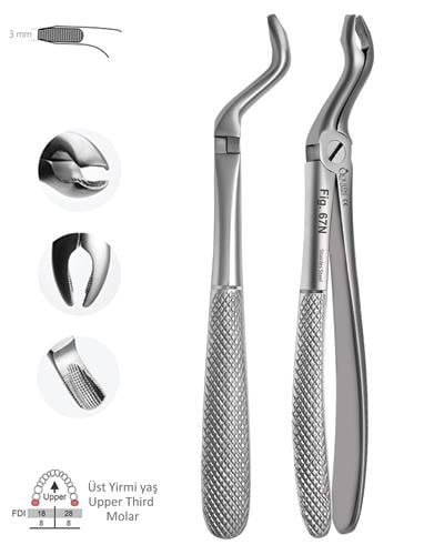 Üst Yirmi Yaşlar Davyesi Fig. 67N 3mm 17cm