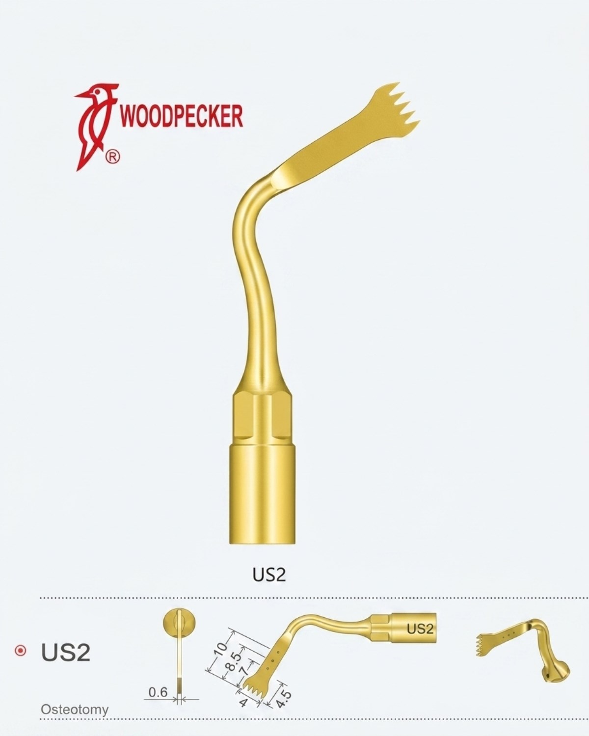 Woodpecker US2 Ultrasurgery Kemik Kesme Ucu