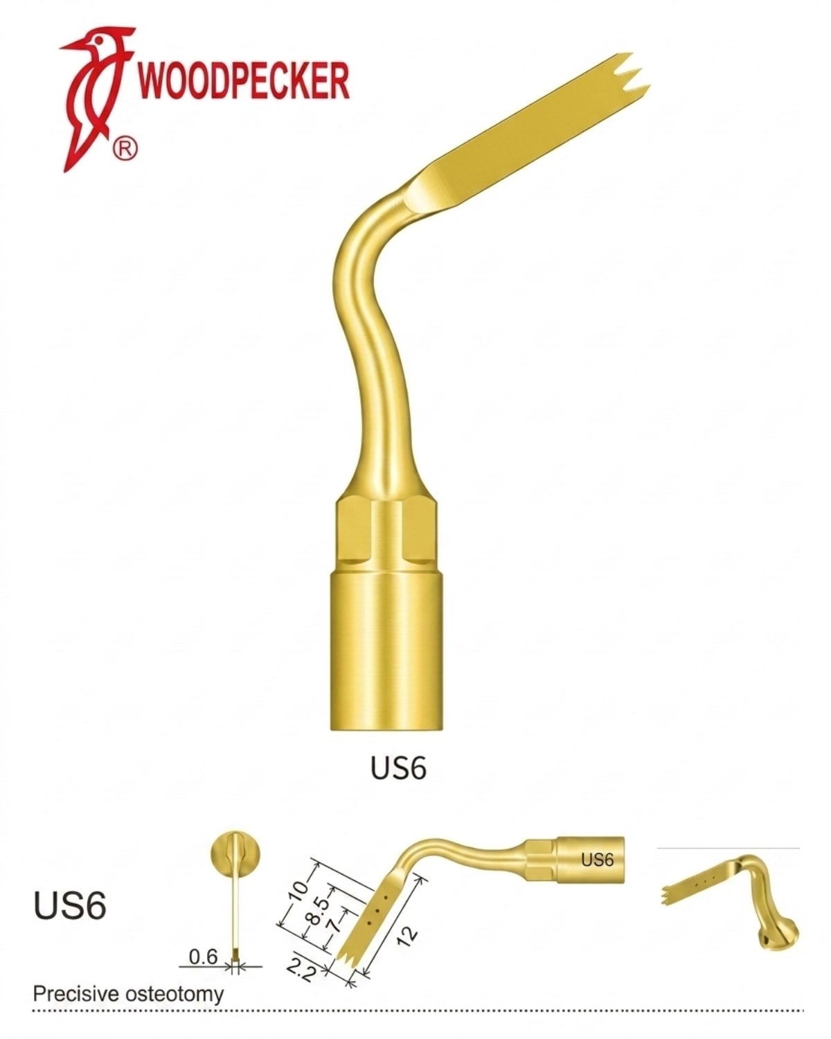 Woodpecker US6 Piezzo Ultrasurgery Kemik Kesme Ucu