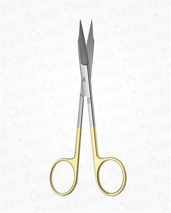 TC,Tungsten Carbide Düz Cerrahi Makas Goldmann-Fox 13cm