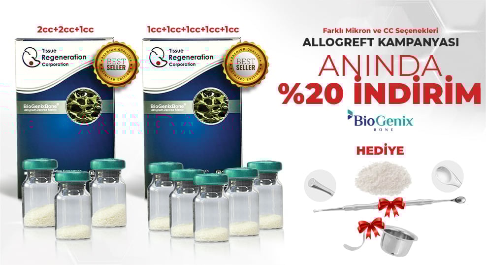 Biogenix Greft ve Membranlarda %20 İndirim!