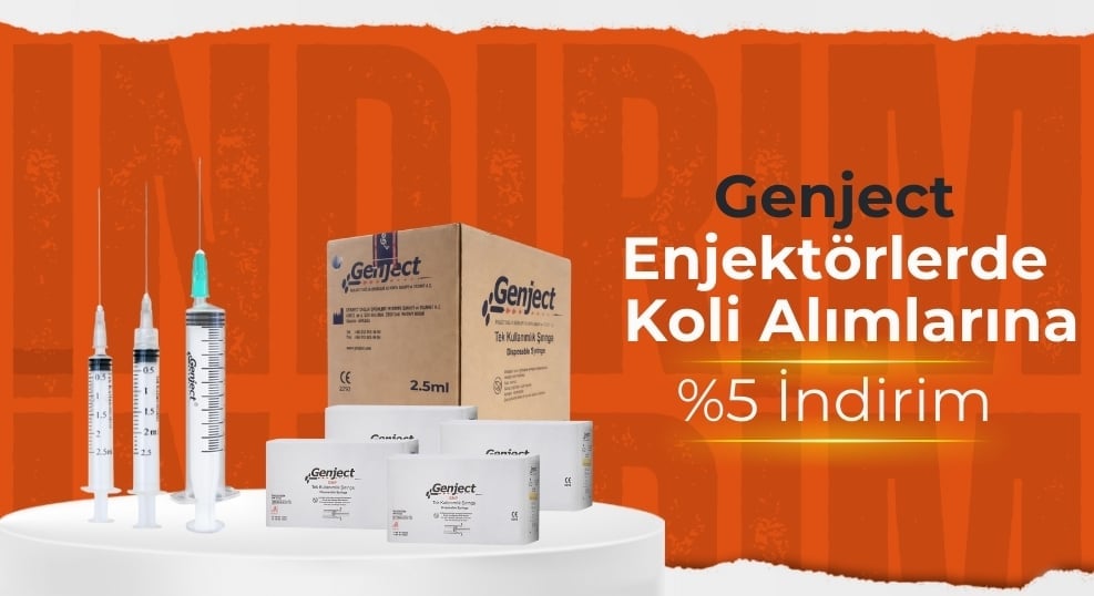 Genject Enjektörlerde Koli Alımlarda %5 Ekstra İndirim