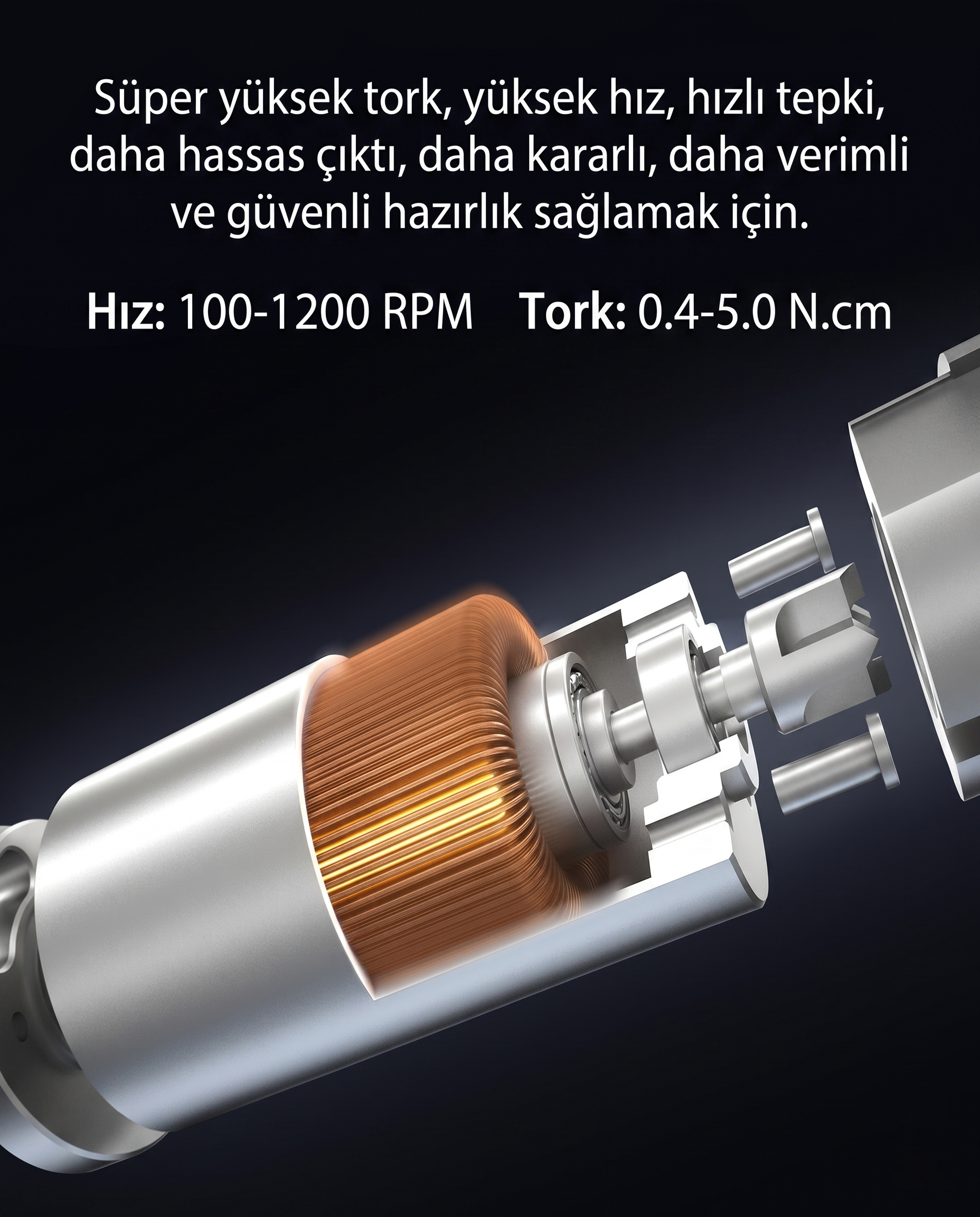 360 Derece Dönebilen Başlık