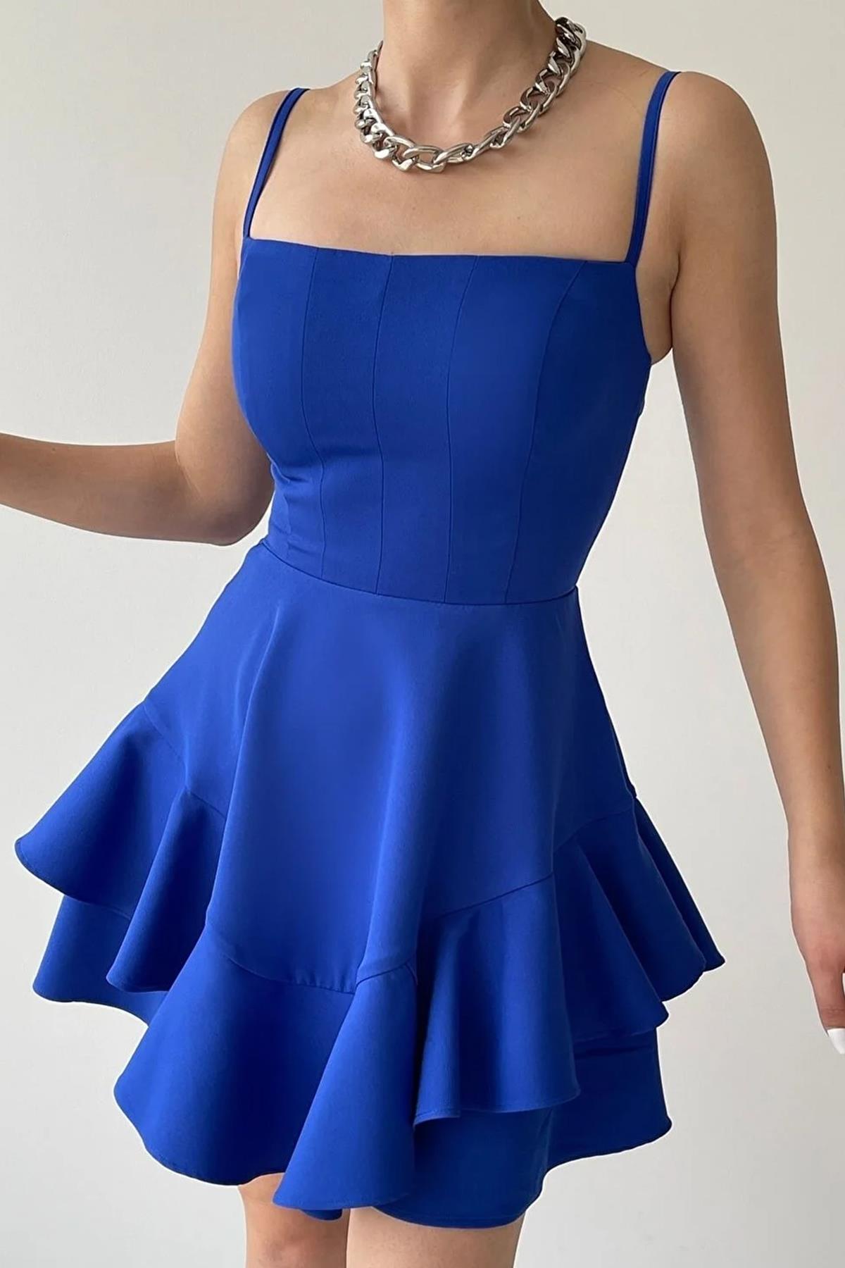 فستان مكشكش بتنورة الحب