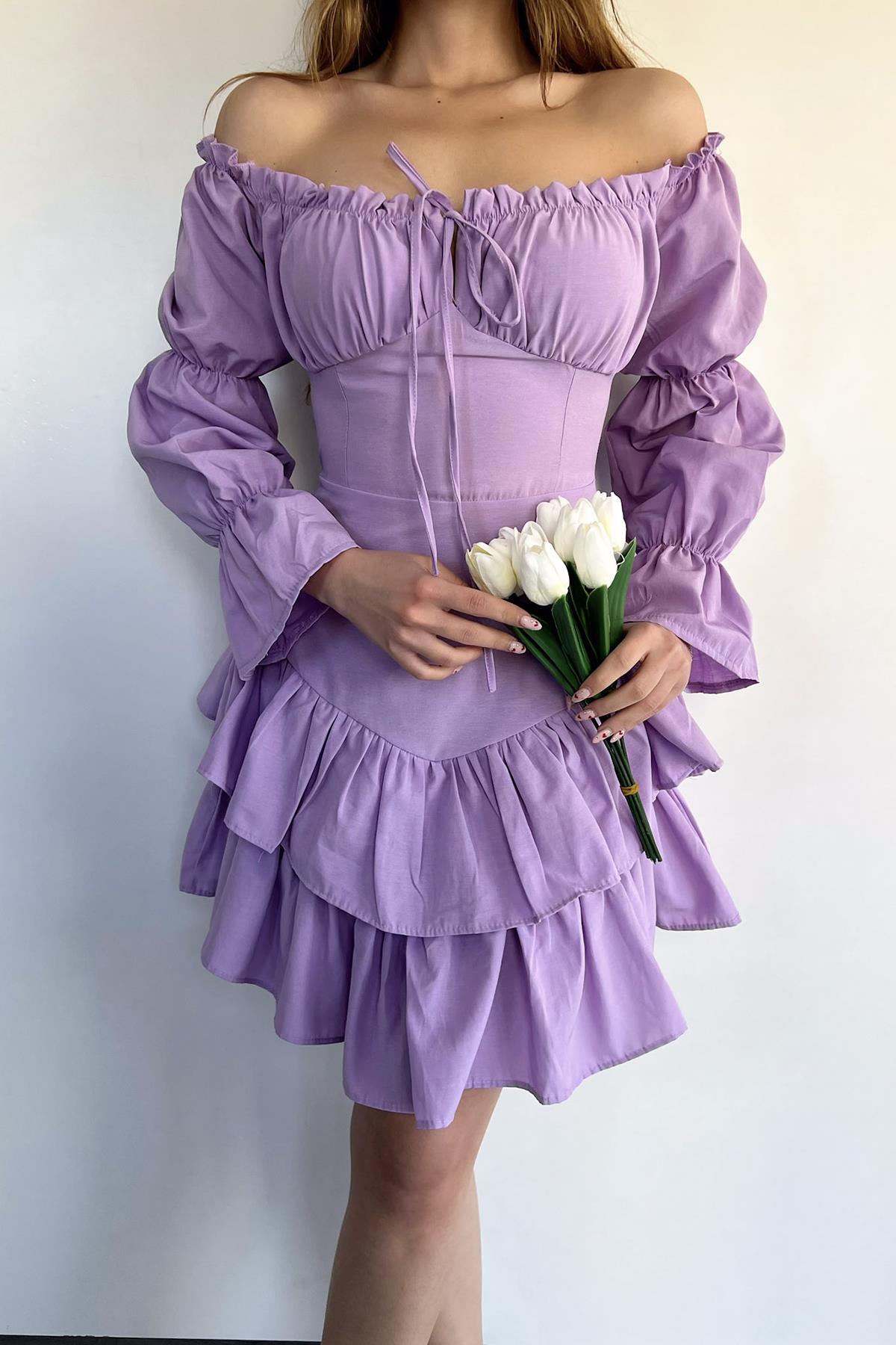 ПЛАТЬЕ MADONNA С ОБОРКАМИ