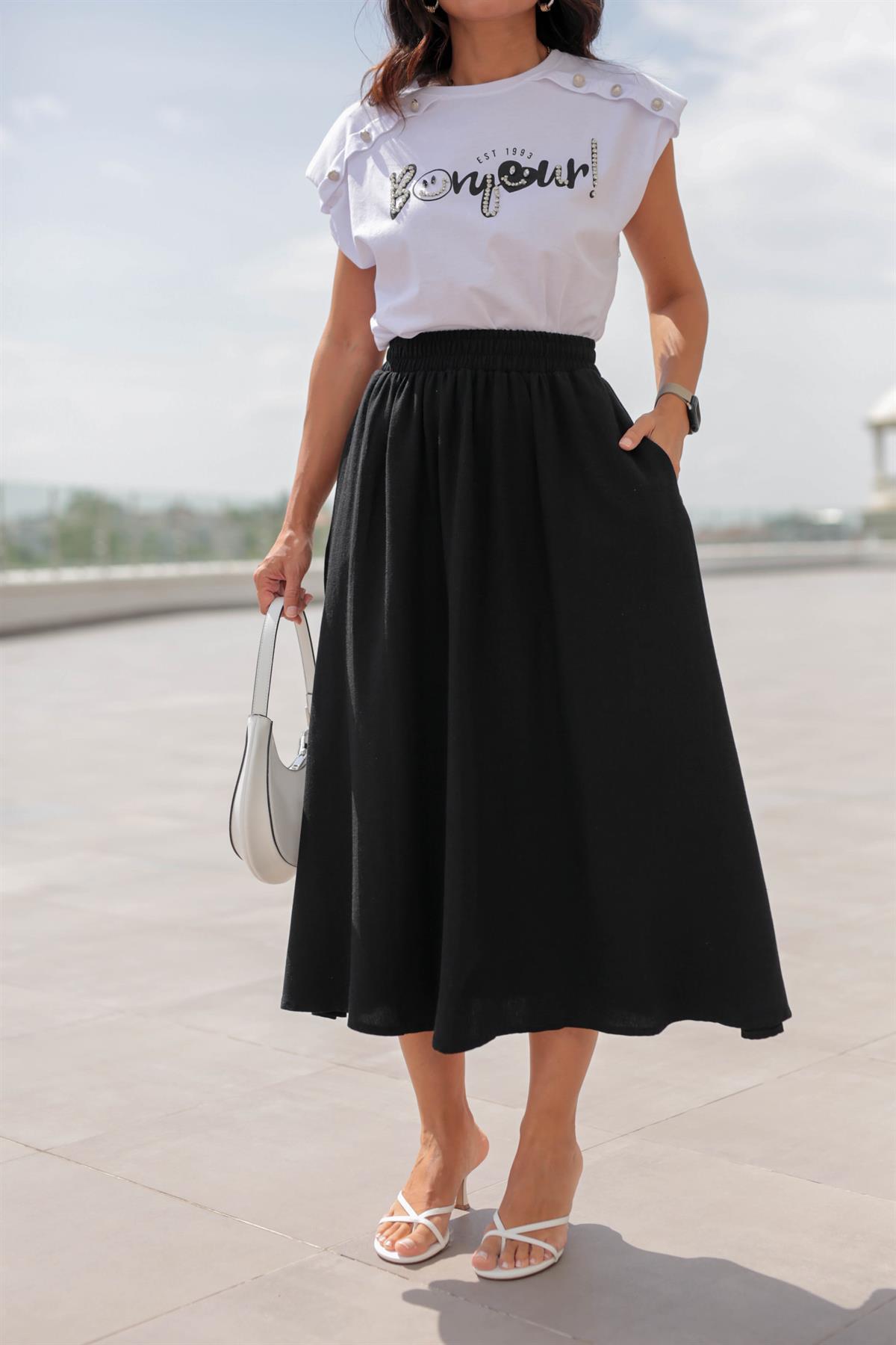 LINEN SKIRT