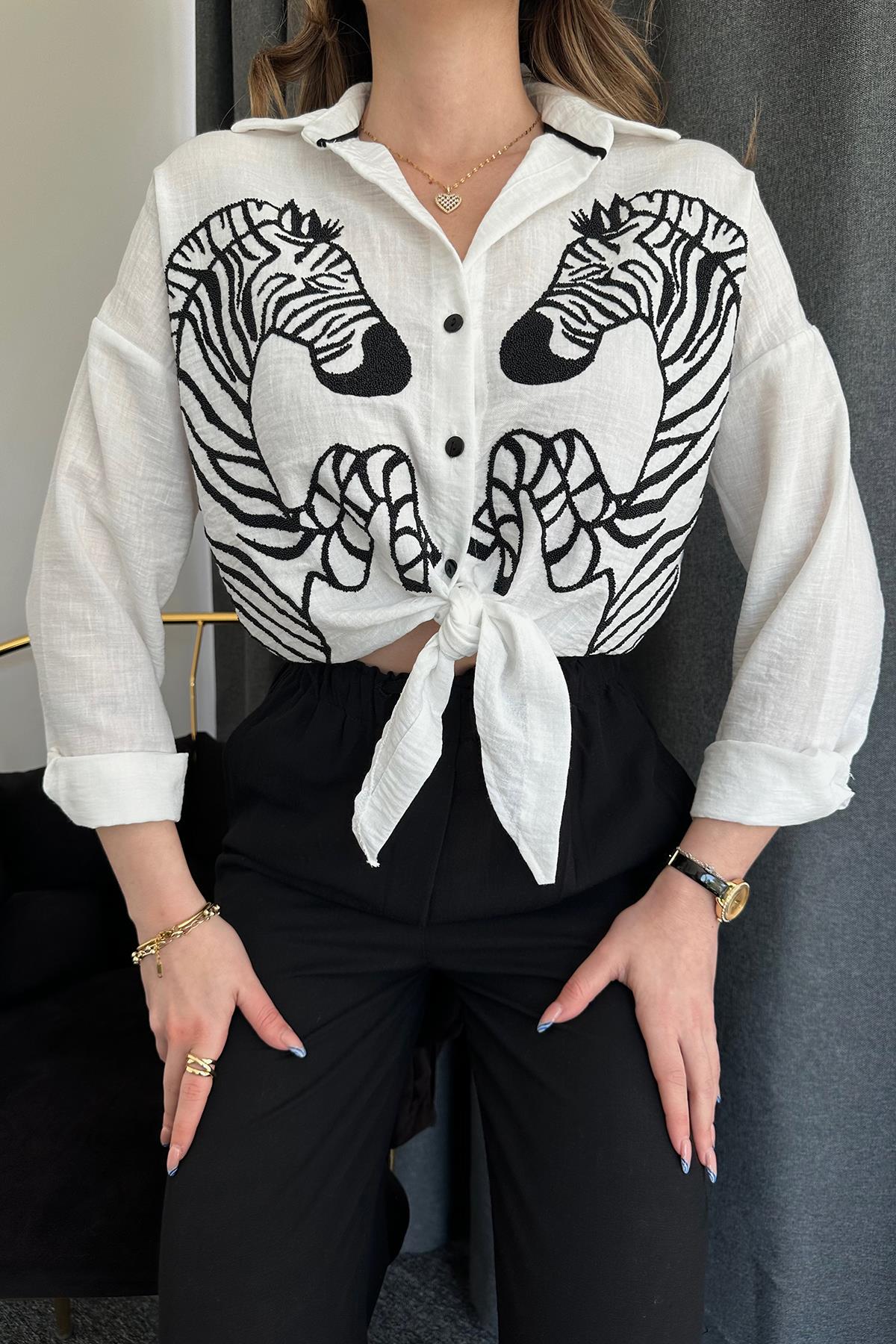 HEMD MIT ZEBRA-DRUCK