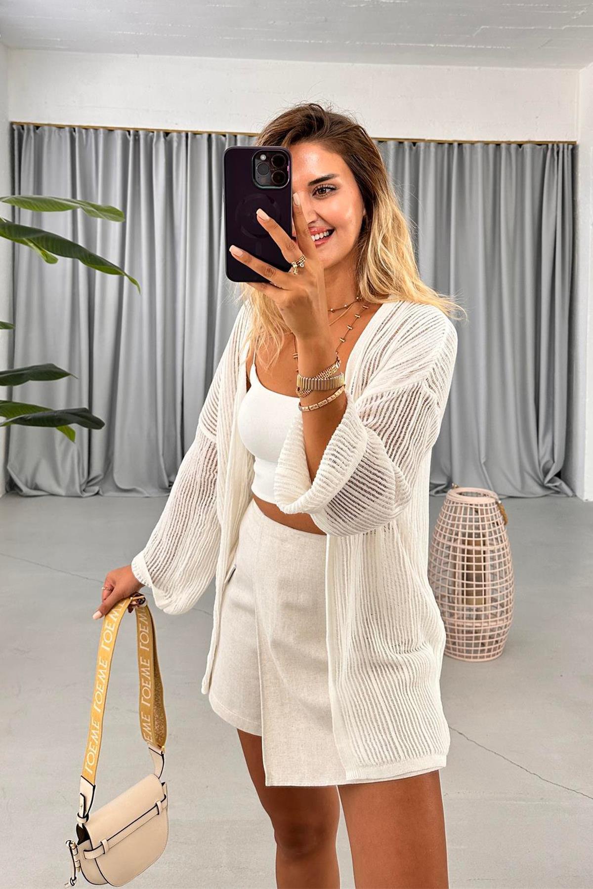 DELİKLİ STRICKKIMONO