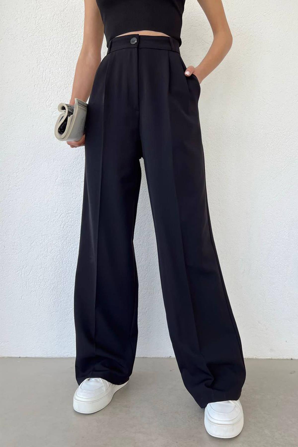 БРЮКИ ПАЛАЦЦО ПЛИССИРОВАННЫЕ