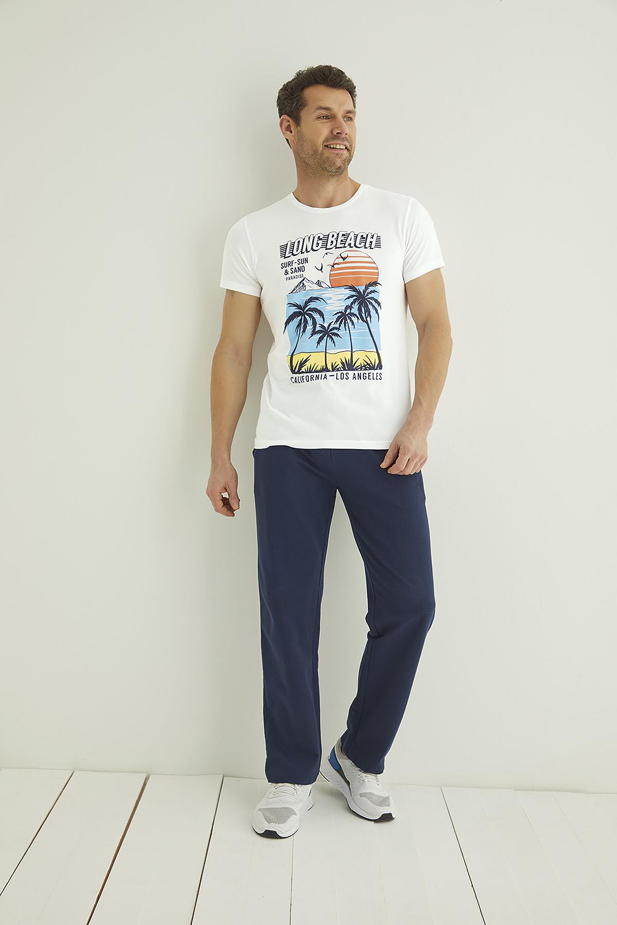 Yazı, Güneş ve Palmiye Baskılı 