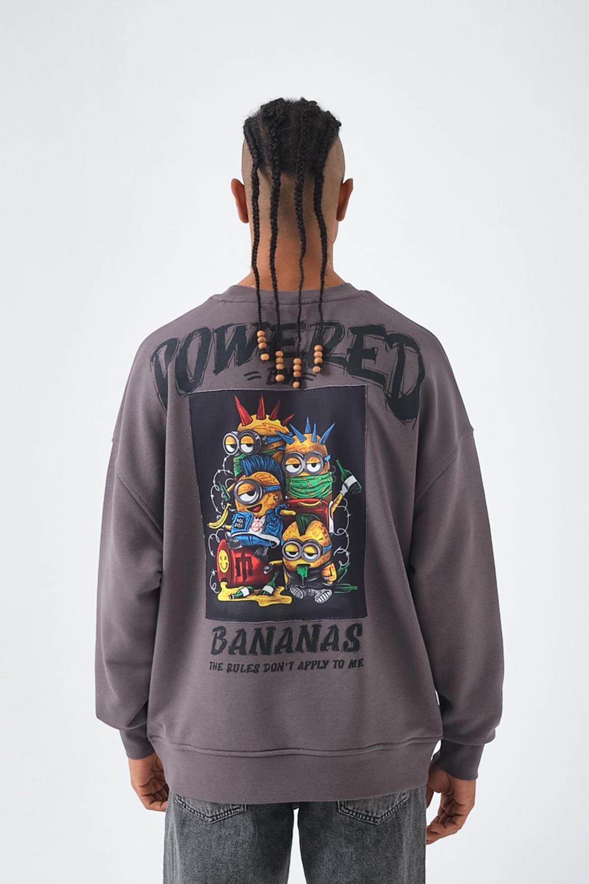 POWERED OLD SCHOOL SWEATSHIRT FÜME