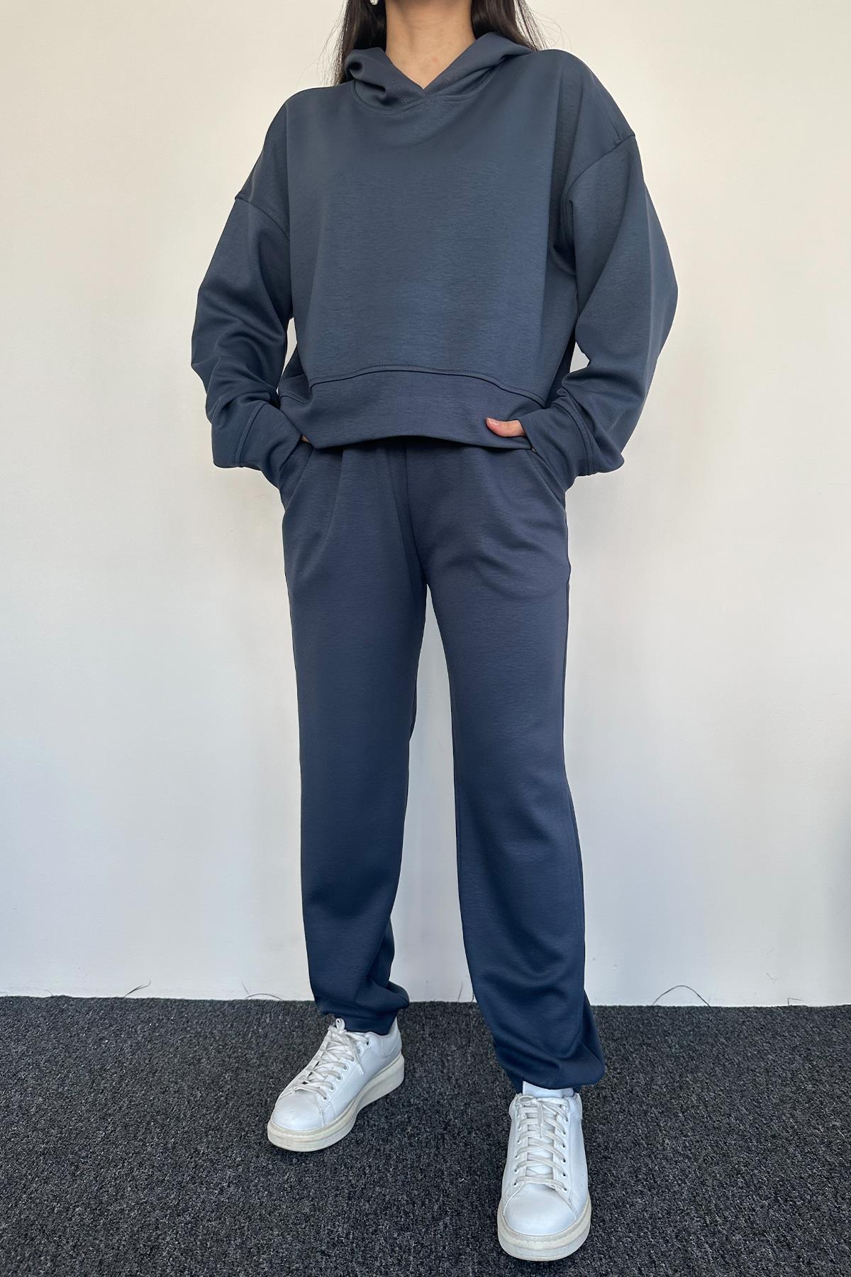 HOODİE EŞOFMAN TAKIM ANTRASİT