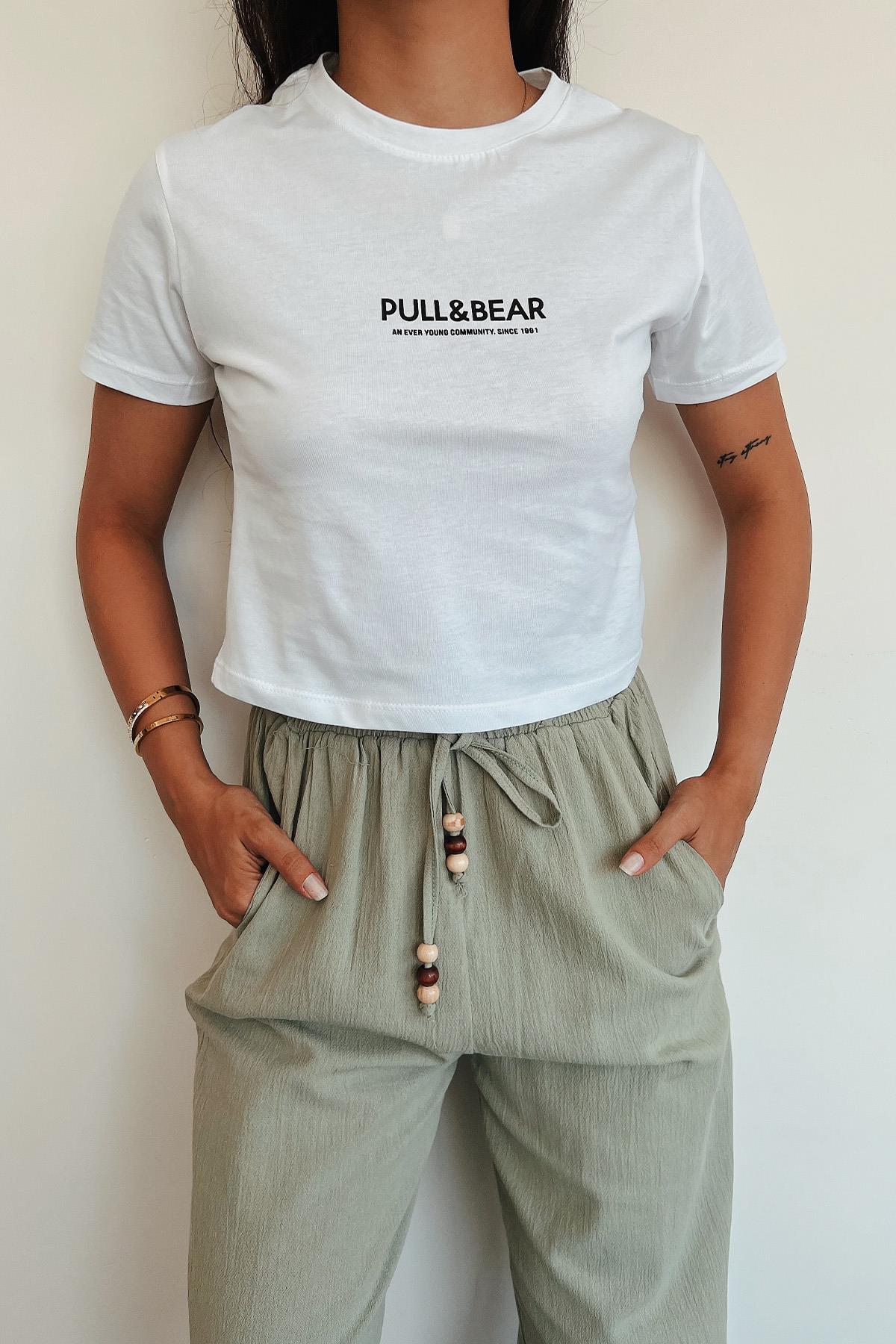 PULL&BEAR BEDRUCKTES T-SHIRT