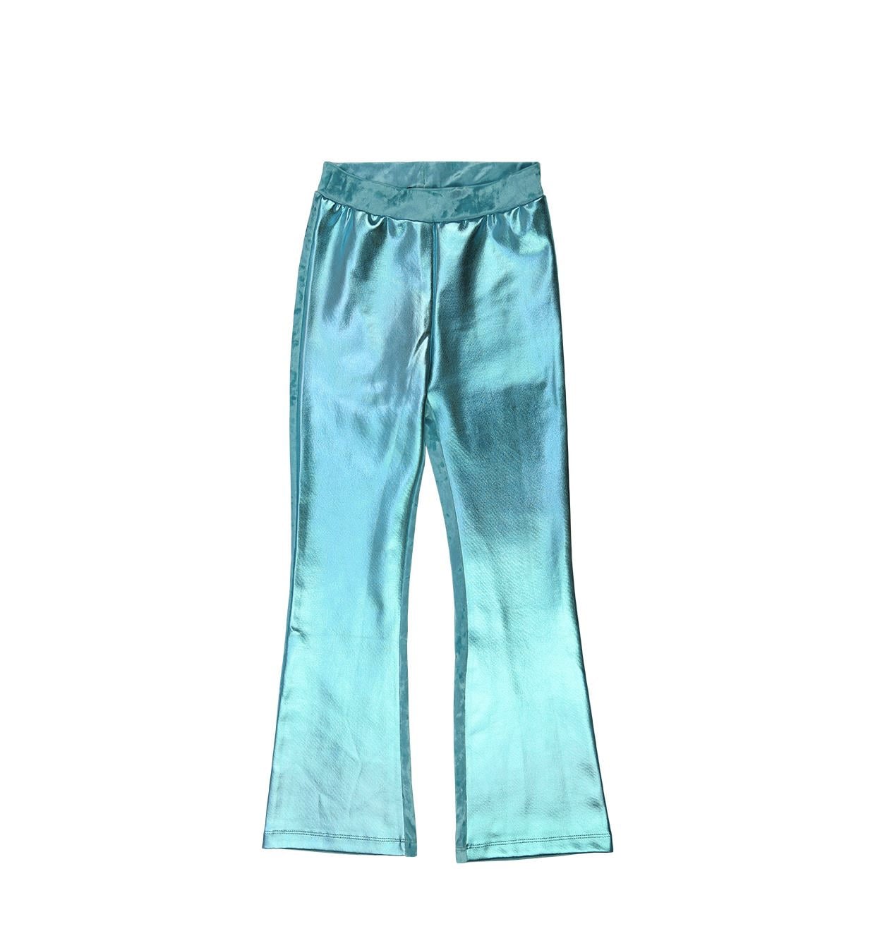 Metallic Kadife Pantolon / Mavi