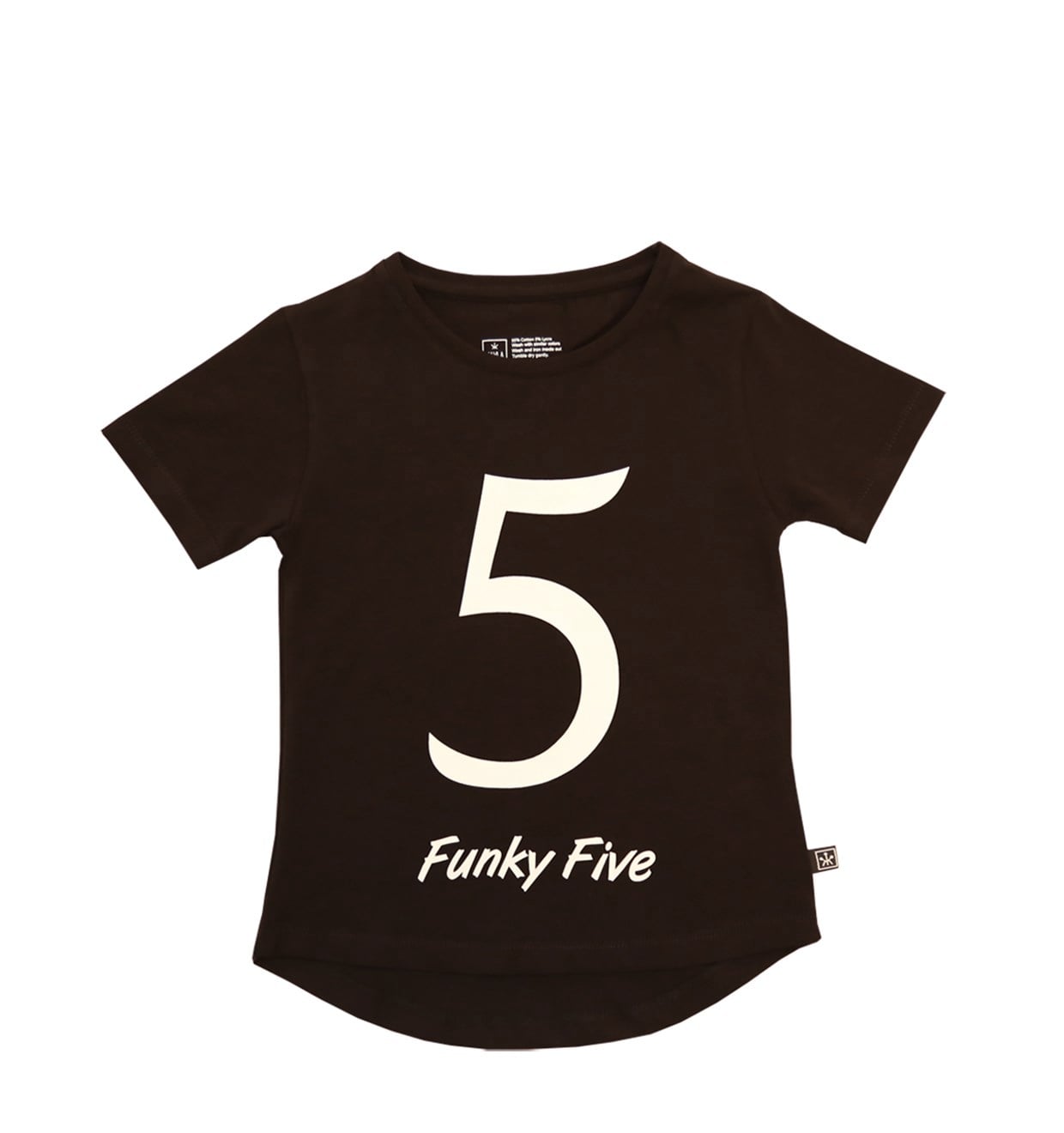 5 yaş 'Funky Five' T-shirt / Siyah