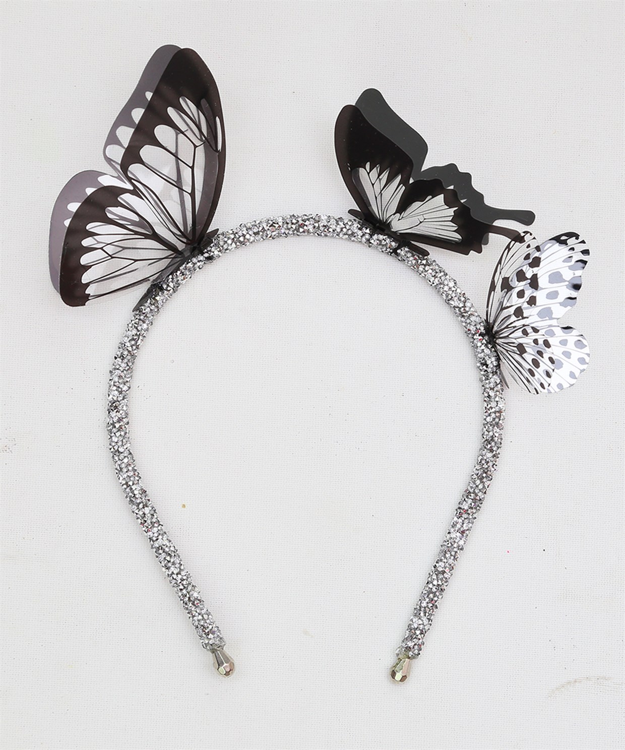 Butterfly Taç / Siyah-Beyaz
