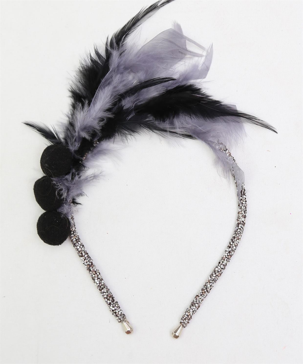 Great Gatsby Taç / Siyah