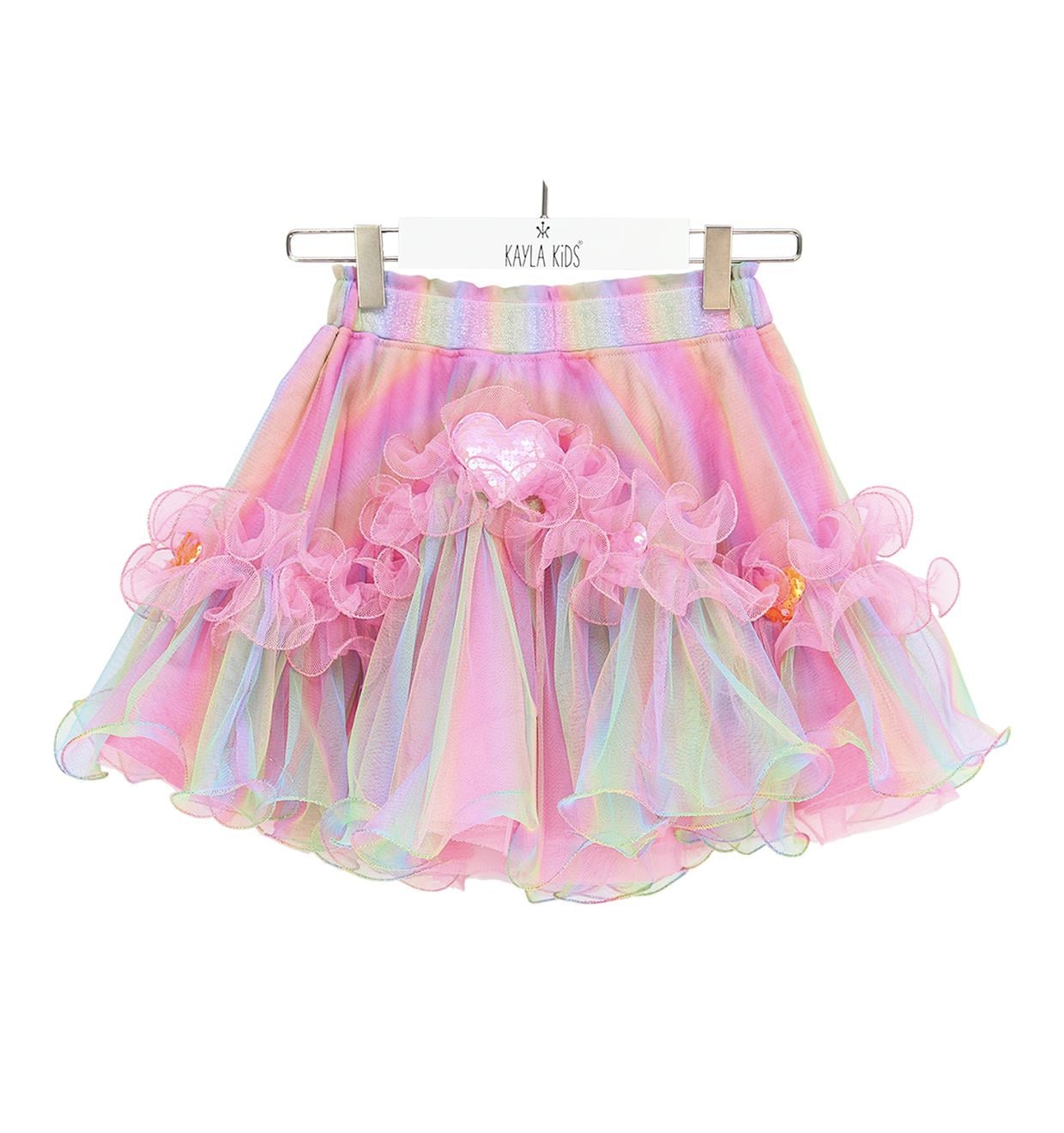 Lola Tül Etek / Pembe