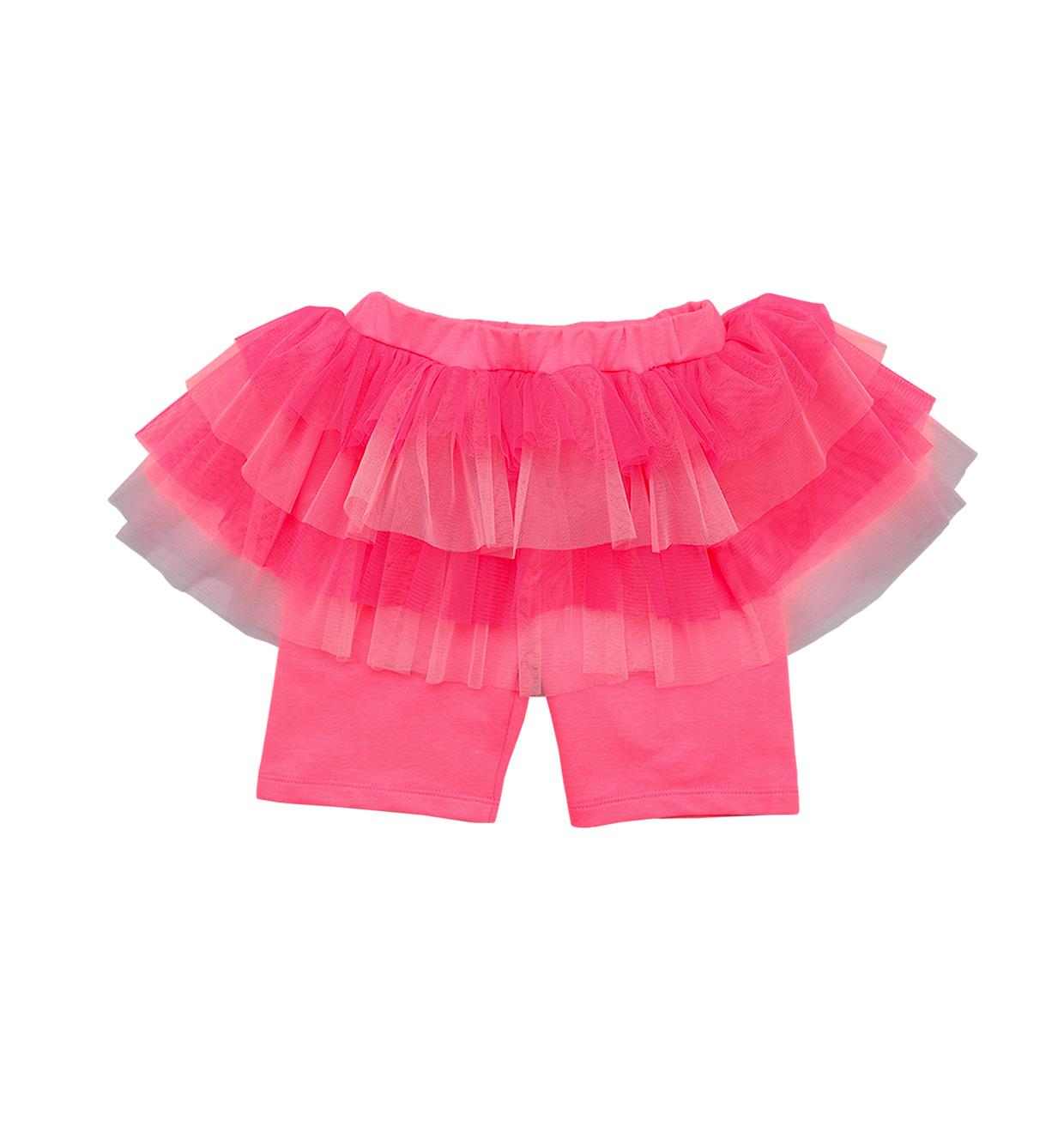 Neon Pink Midi Tutu Tayt