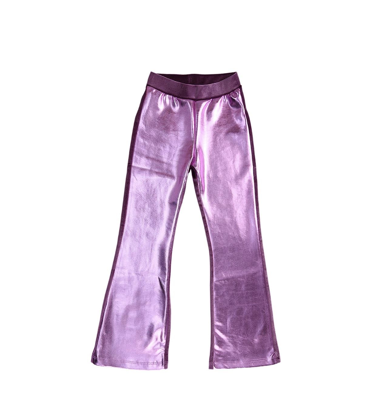 Pembe Metalik İspanyol Pantolon