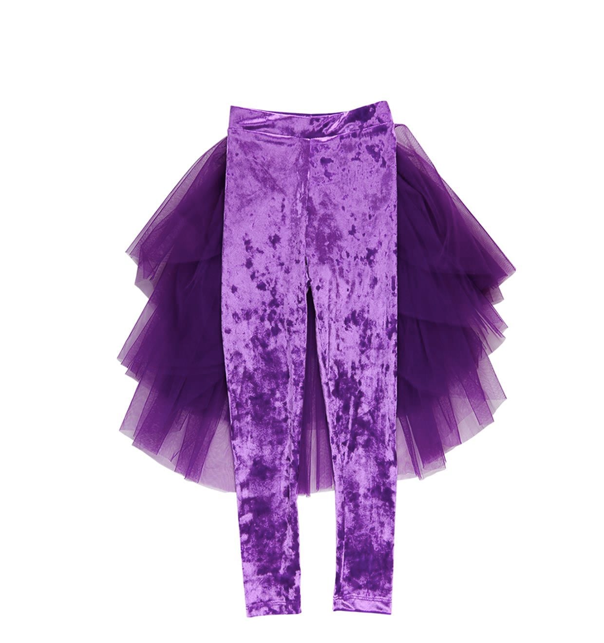 Purple Plum Kadife Tutu Tayt