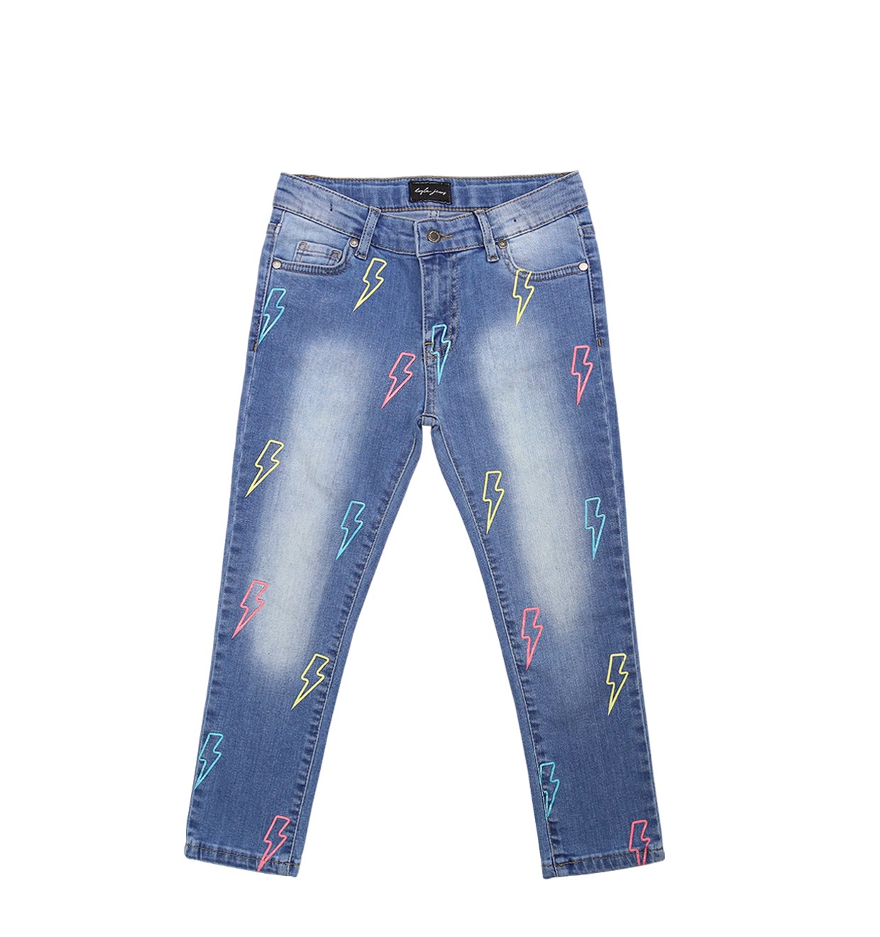 Slash Printed Jeans