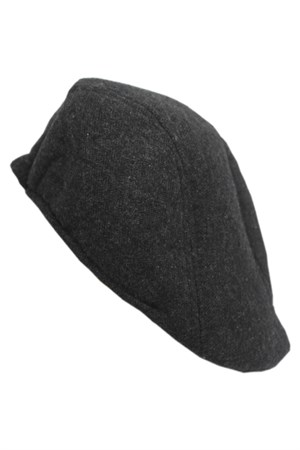 yoncatoptan Sonbahar ve Kışlık Ekose Siyah Kasket Şapka