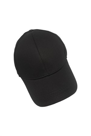 Yeni Sezon Rahat Kullanım Düz Tasarım Şapka Kep Siyah