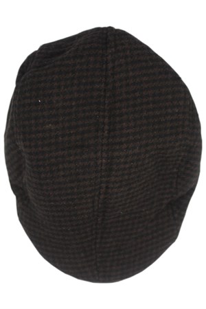 yoncatoptan Kış ve Sonbahar için Desenli Kahve Renk Kasket Şapka Esnek ve Rahat Kullanım
