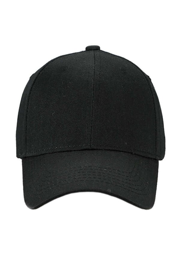 Yeni Sezon Rahat Kullanım Düz Tasarım Şapka Kep Siyah