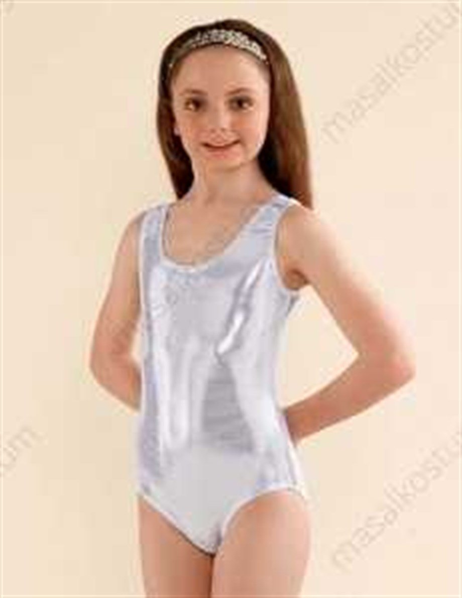 Askılı Gümüş Mayo Lame Kumaşından