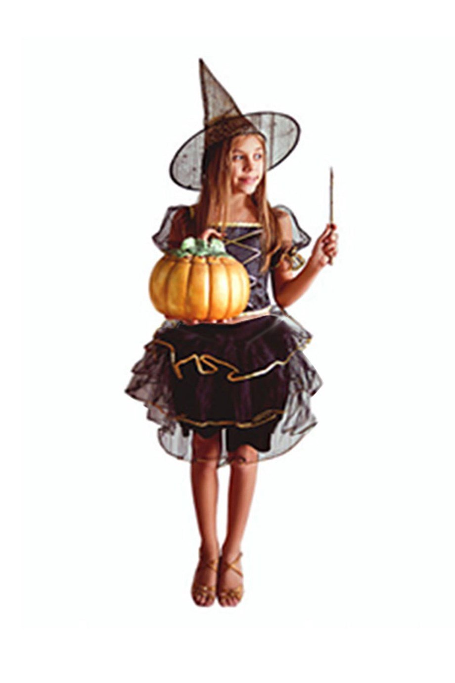 Cadı Kostümü Altın İşlemeli MSL-06