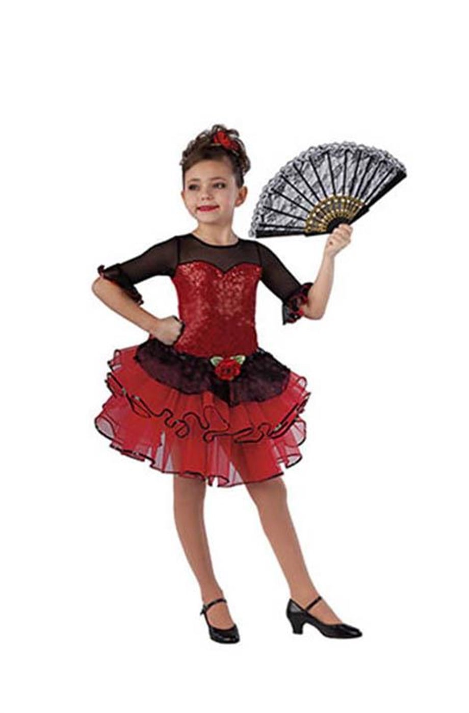 İspanyol Tütü Dans Bale Kostümü BLU-12