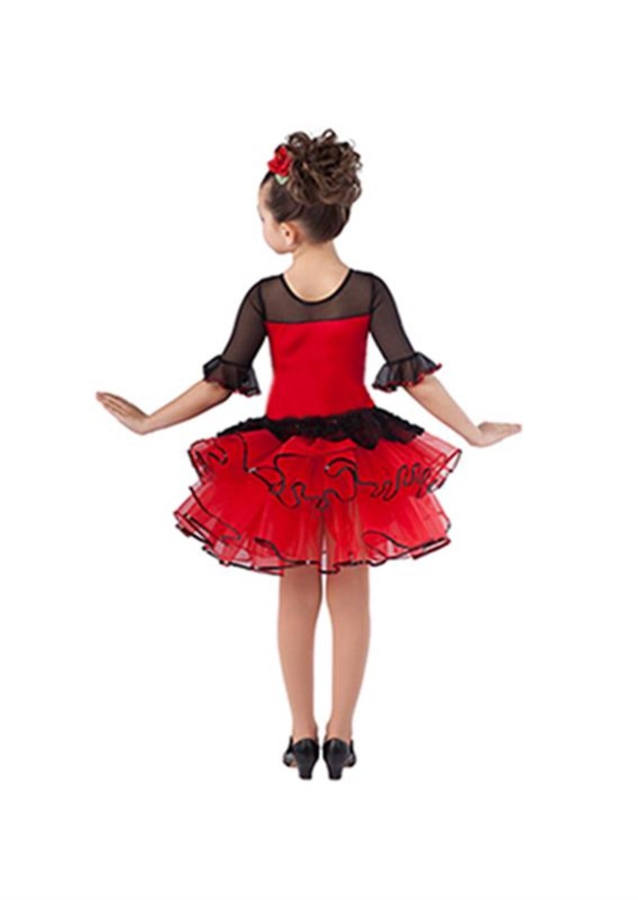 İspanyol Tütü Dans Bale Kostümü BLU-12