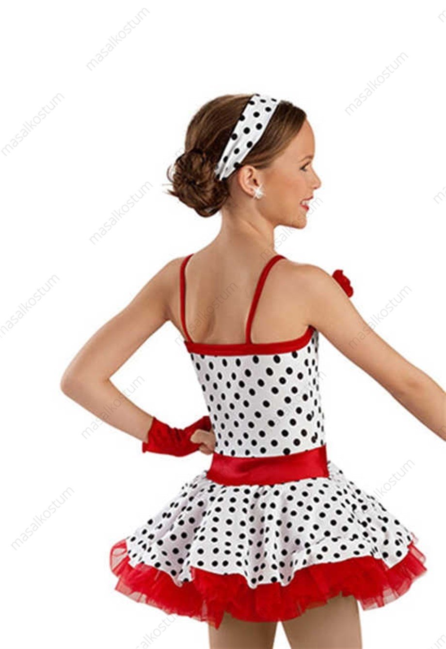 Kırmızı Gül Dans Kostümü DS-17