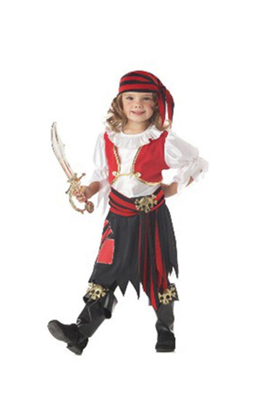 Küçük Korsan Kız Bebek ve Çocuk Kostümü BB-25