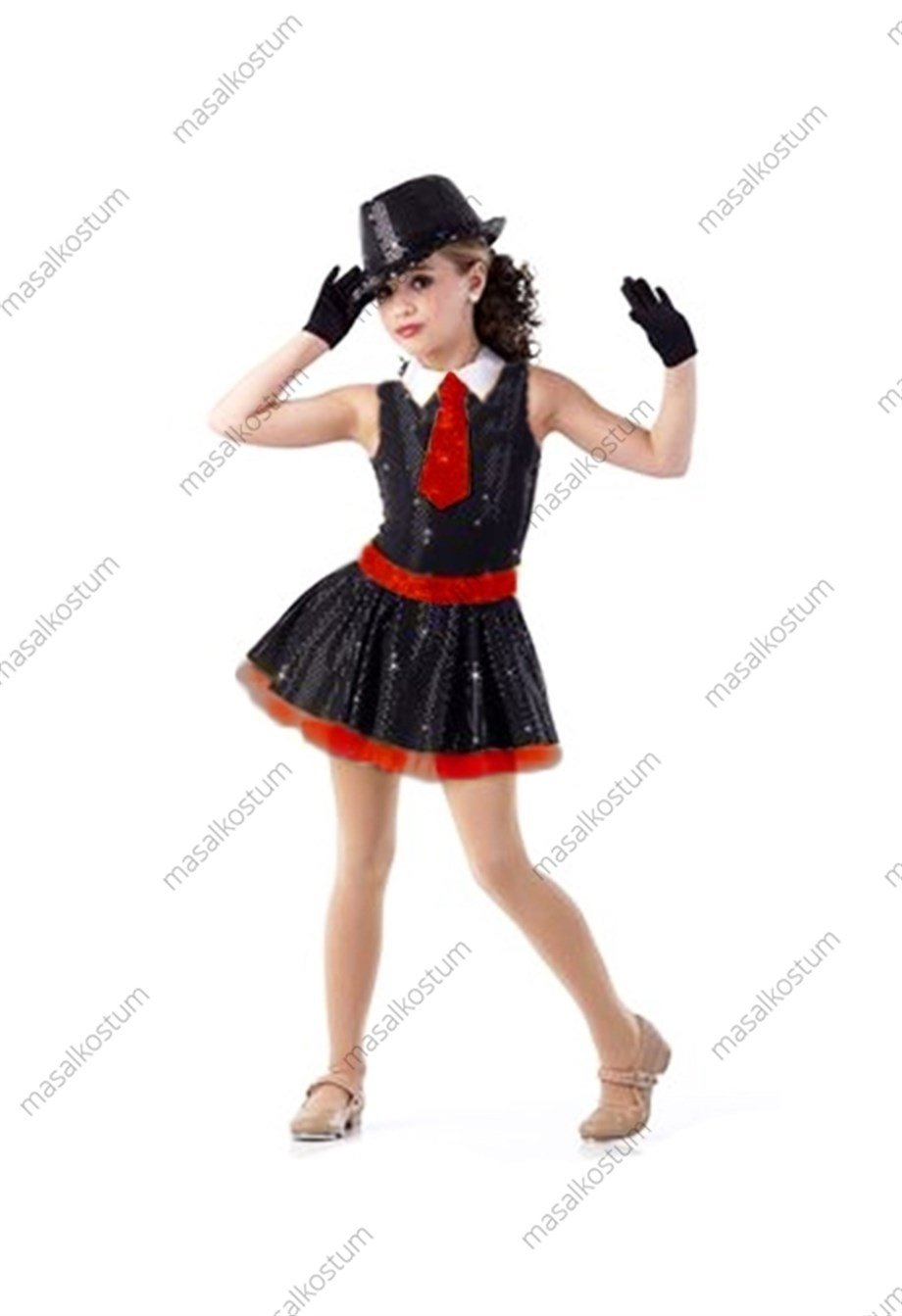 Modern Dans Kostümü Kravatlı DS-41