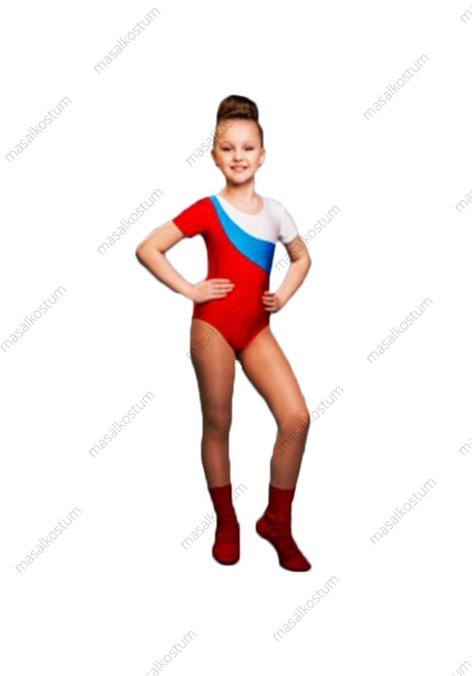 Parçalı Kısa Kollu Mayo