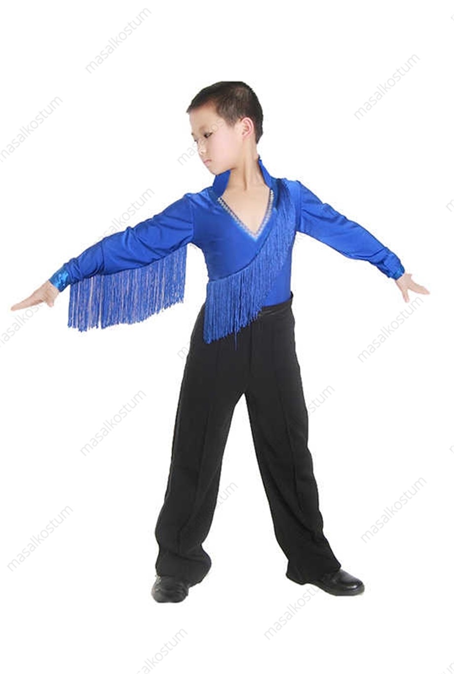 Saçaklı Erkek Çocuk Dans Kostümü