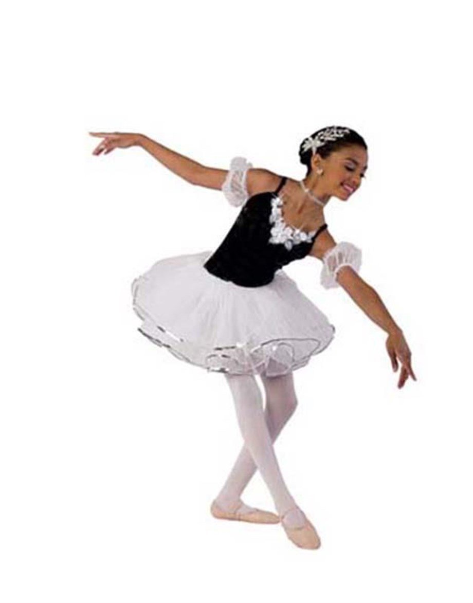 Siyah-Beyaz Kısa Klasik Tütü Kostümü