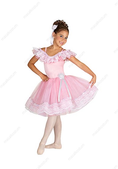 Ajur Bale Dans Uzun Tütü Kostümü BLU-01