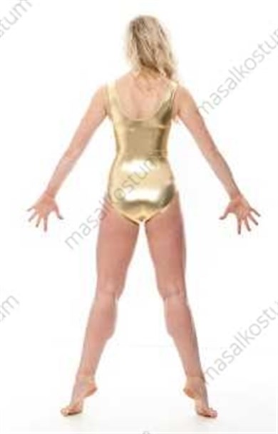 Askılı Cimnastik Mayo Yetişkin Hologram Kumaşından JM-22