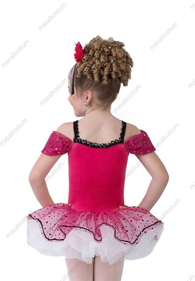 Fuşya Bale Dans Tütü Kostümü BLK-21
