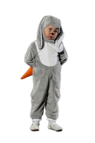 Gri Tavşan Çocuk Kostümü H-01